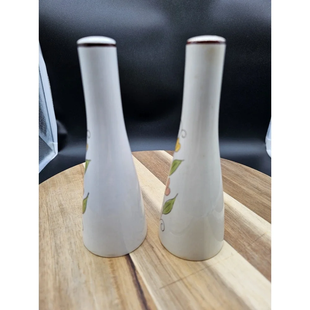 Vintage MCM Mikasa Cera-Stone Salt & Pepper Shaker Set‎ 6